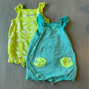 Carters 3m tank top romper onsies 2pack